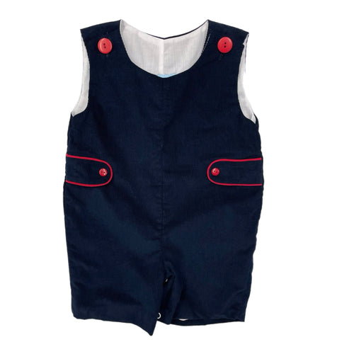 CLO Caleb Corduroy Shortall-Navy/Red