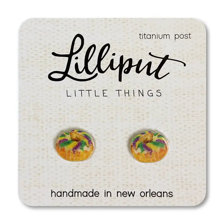 Lilliput King Cake Earrings