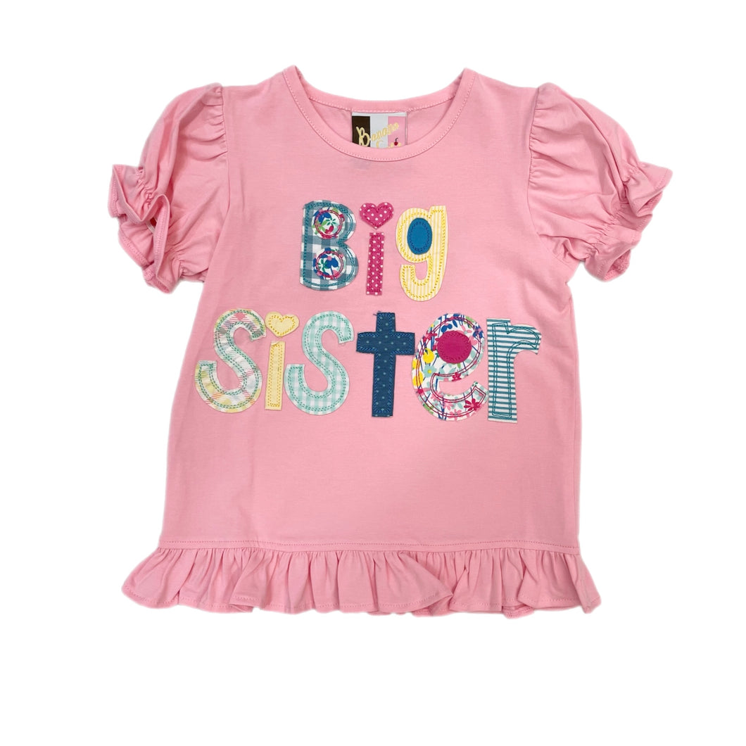 Banana Split Pink Big Sister Shirt