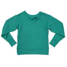 Erge Green Ribbed L/S Top