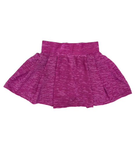 Erge Fuschia Metallic Rib Skort