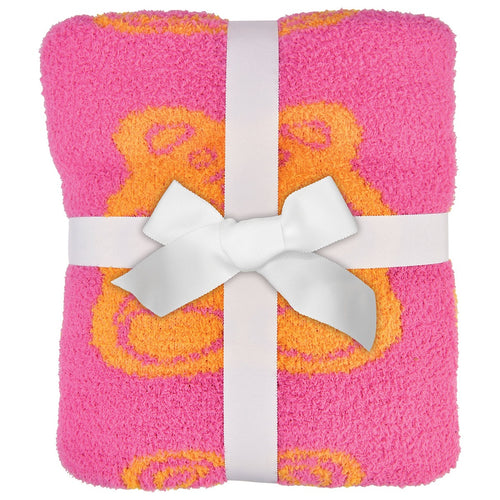 Iscream Jelly Bears Cozy Knit Blanket