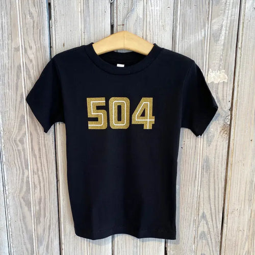 Nolaverse 504 Black/Gold T-Shirt