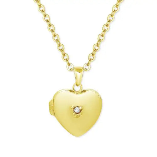 Lily Nily Heart Locket with CZ