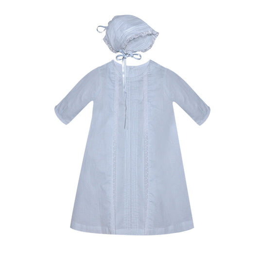 Baby Sen Sammie Daygown w/ Tucks-Blue