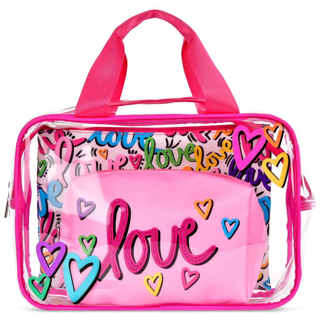 Iscream Corey Paige Love Letters Cosmetic Trio Bag