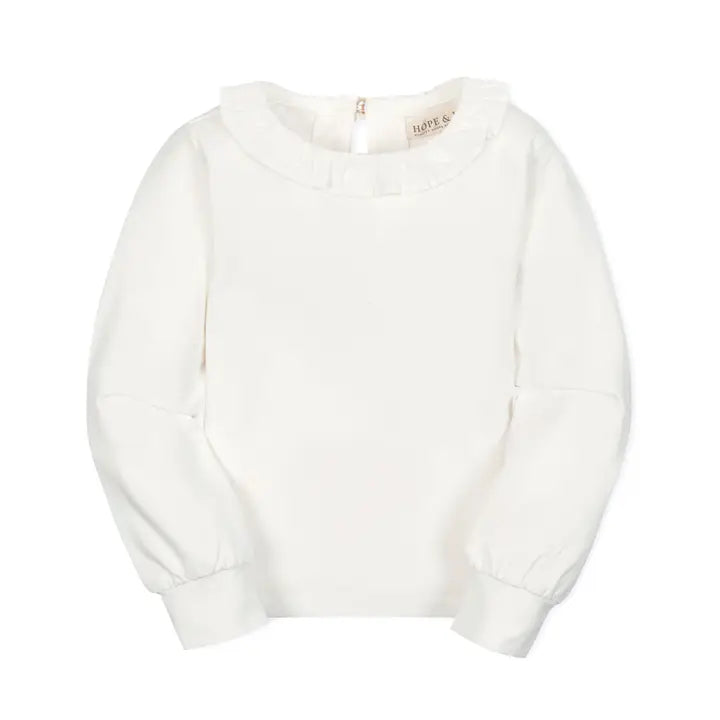 H&H Ruffle Collar Knit Blouse