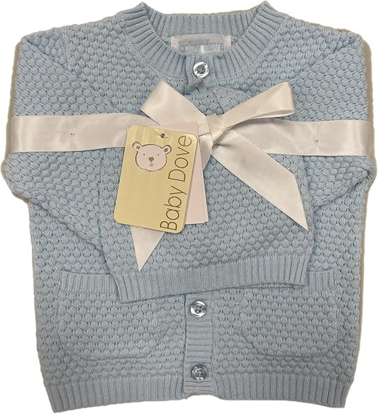 Baby Dove Light Sweater w/ Beanie-Lt. Blue