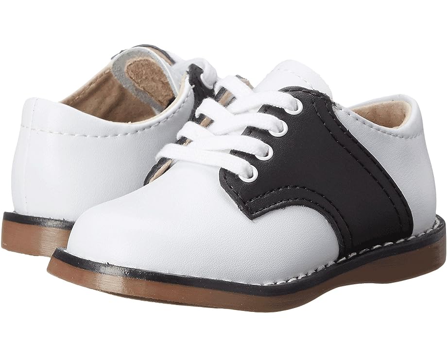 Footmates White/Black Cheer Saddle Oxfords