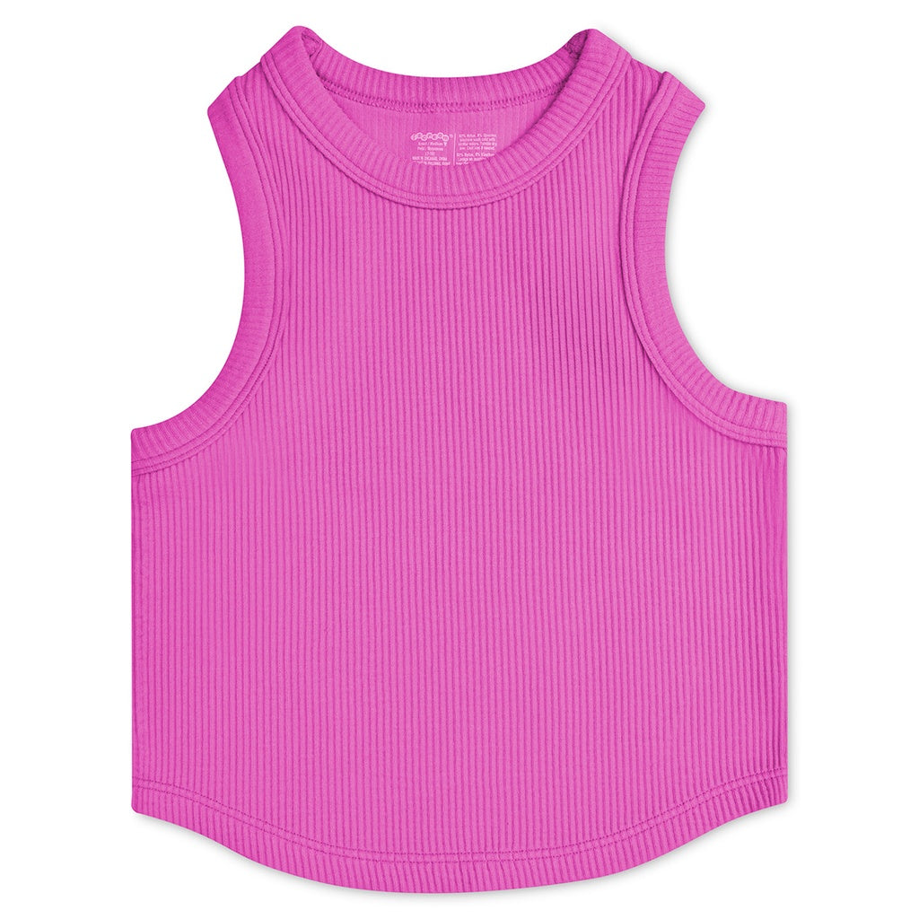 Iscream Pretty Pink Ribbed Racerback Top