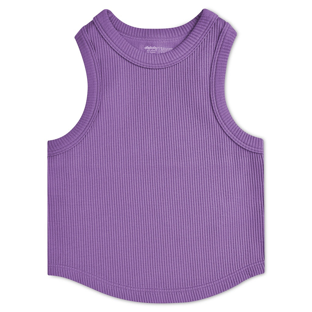 Iscream Vivid Violet Ribbed Racerback Top