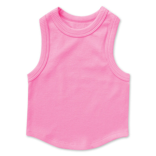 Iscream Rose Ribbed Racerback Tank