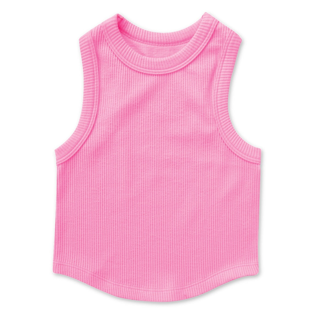 Iscream Rose Ribbed Racerback Tank