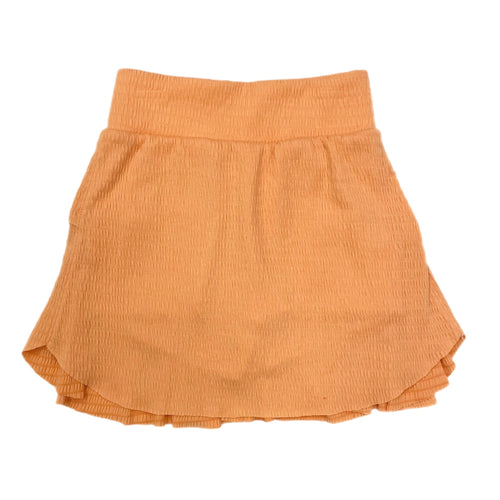 Erge Pleated Orange Skirt