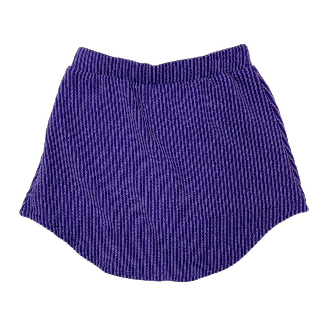 Erge Purple Waved Rib Skort