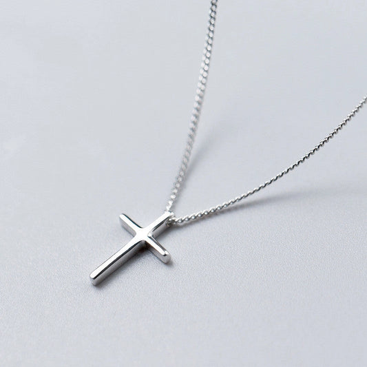 Perimade Dainty Silver Cross Necklace