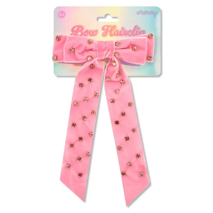 Rhinestone Bow Hair Clip