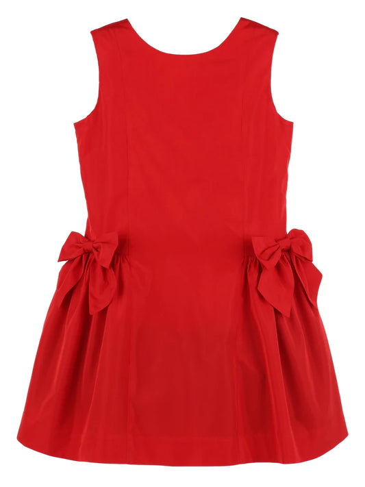 Luli & Me Twilight Taffeta Dress-Red
