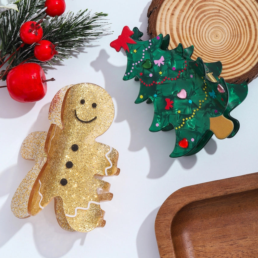 Gingerbread Man Claw Clip