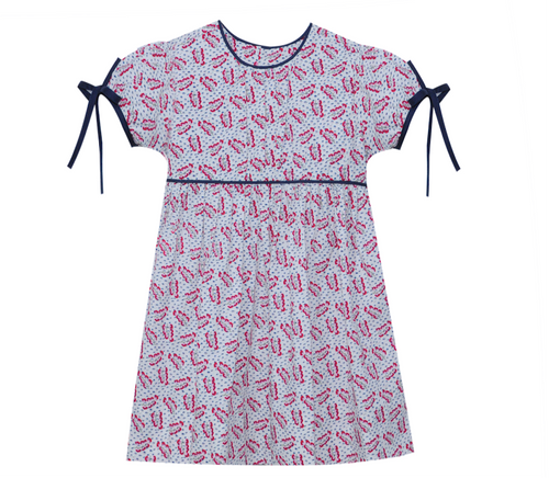 RN Red Floral Mary Helen Dress
