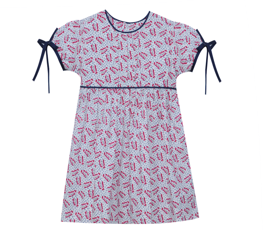 RN Red Floral Mary Helen Dress