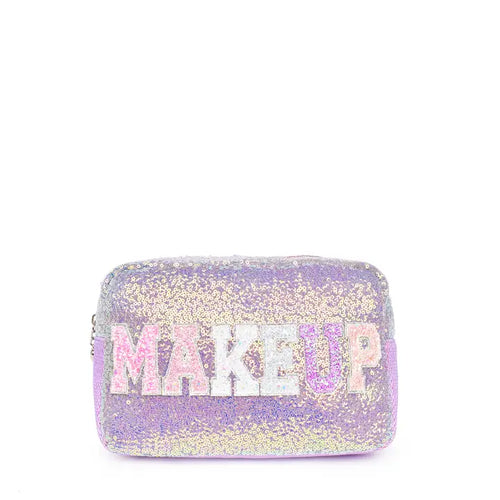 OMG Makeup Glittered Sequin Pouch