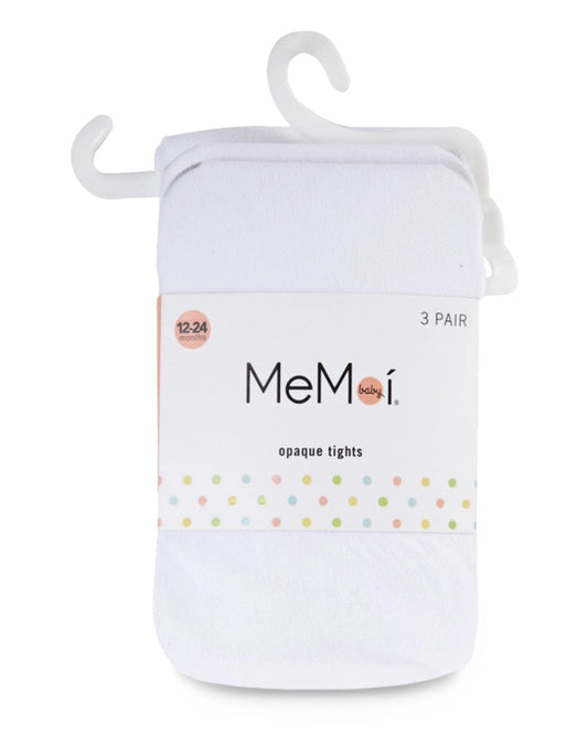 Me Moi Solid Nylon Infant Tights-3 PK.