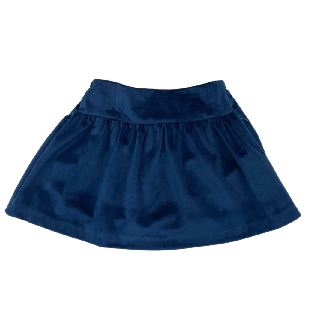 Funtasia Too Velvet Skirt-Navy