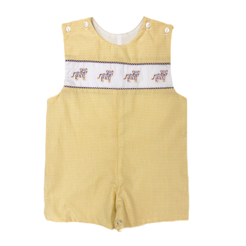 Lulu Bebe Yellow Tiger Boy Shortall