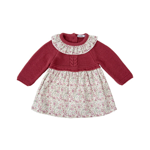 Babidu Cranberry Knitted Sweater Dress
