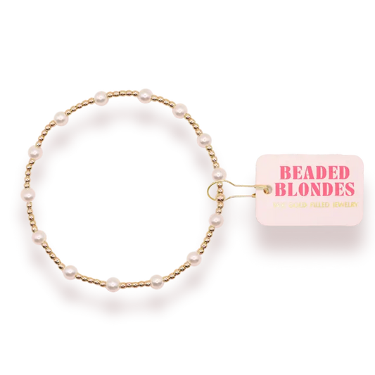 June Pearl Bracelet in Gold