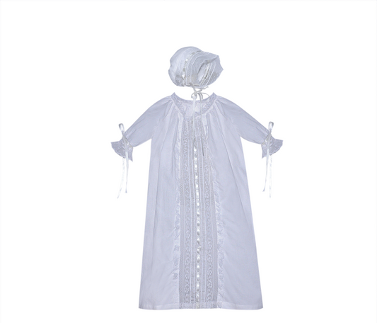 Baby Sen Shiloh Daygown-White