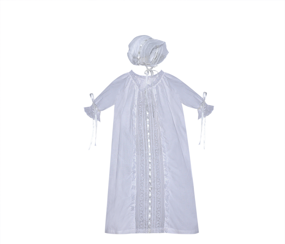 Baby Sen Shiloh Daygown-White
