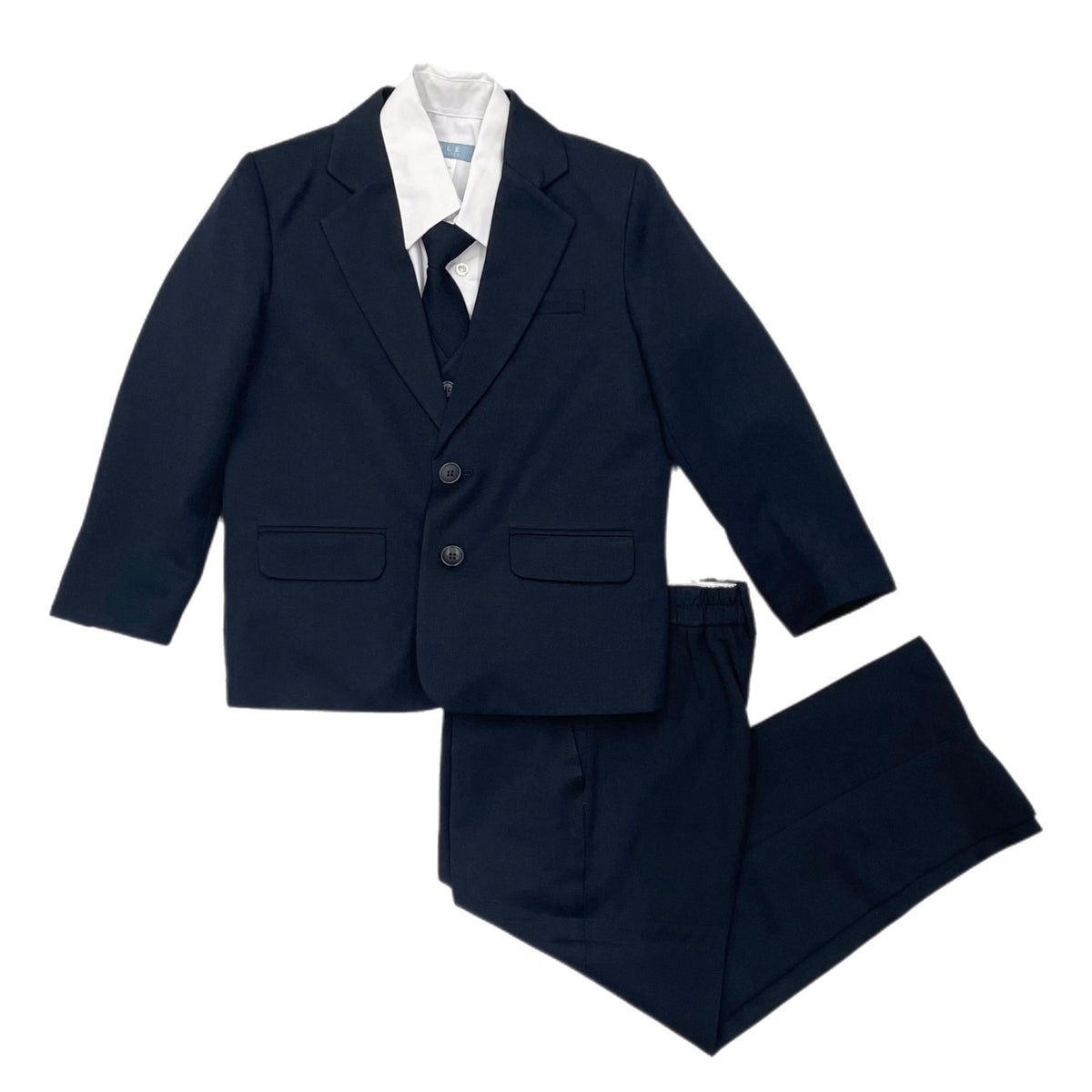 Cole Navy 5-Piece Boys Suit