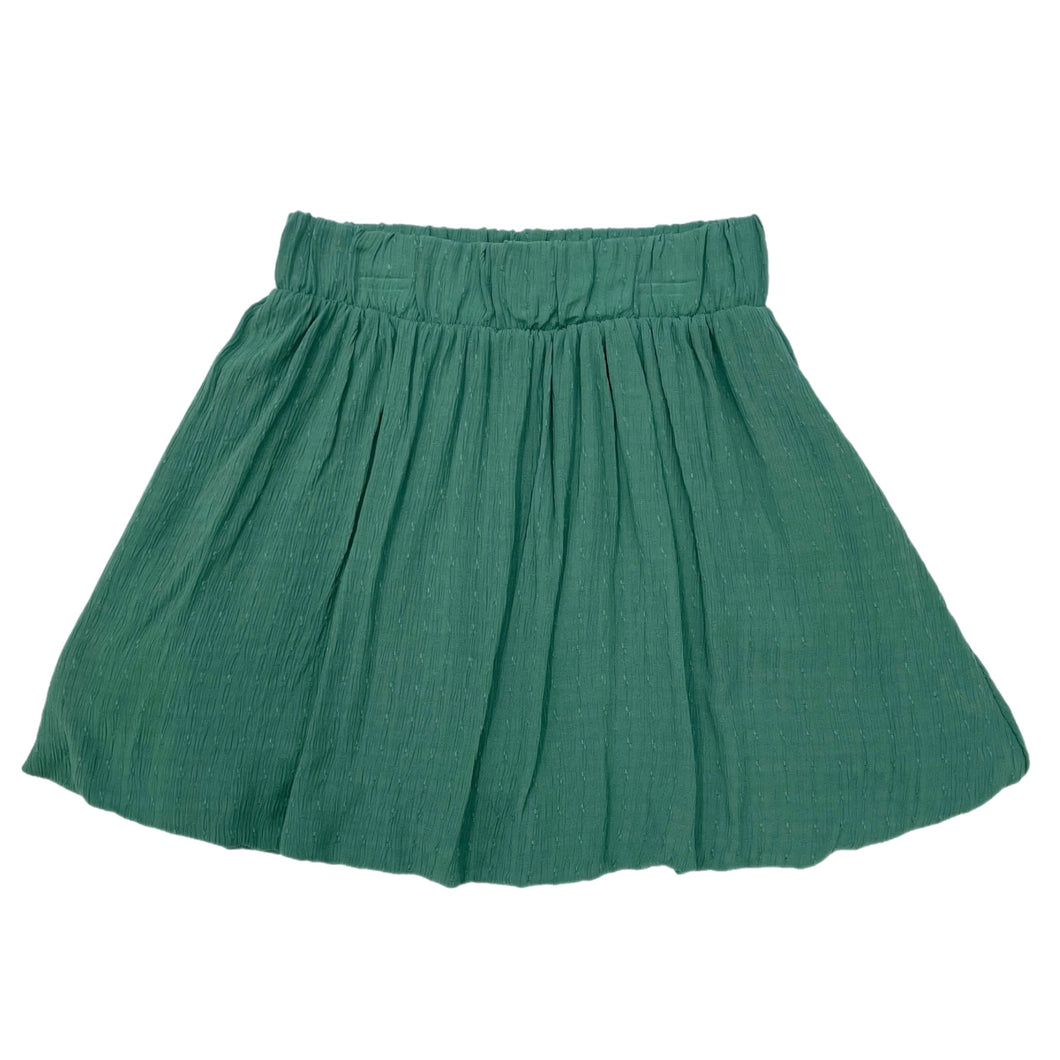 Erge Ruffled Skirt-Dark Green