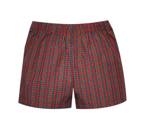 RN Bennett Red Plaid Short