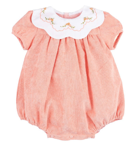 Sophie & Lucas Pumpkin Cord Scallop Bubble-Orange