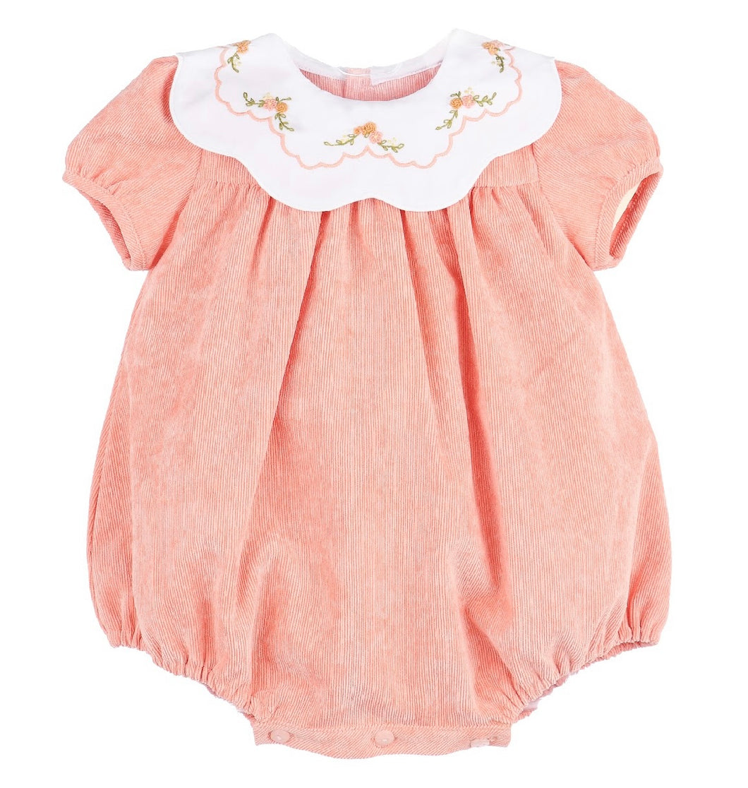 Sophie & Lucas Pumpkin Cord Scallop Bubble-Orange
