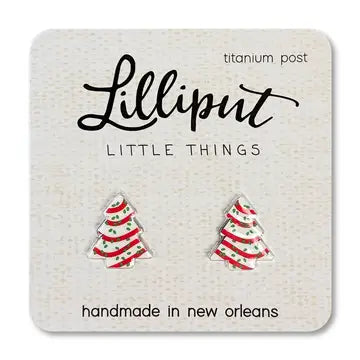 Christmas Treat Earrings - Christmas Snack Cake