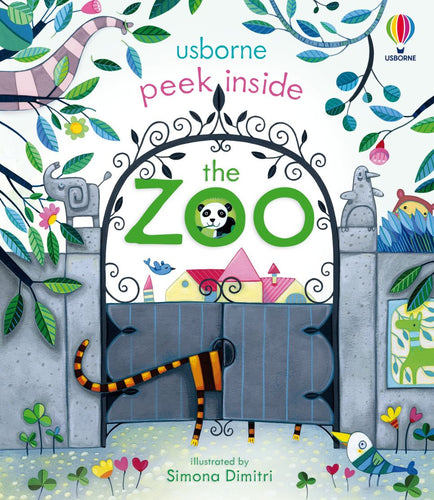 Usborne Peek Inside The Zoo Book