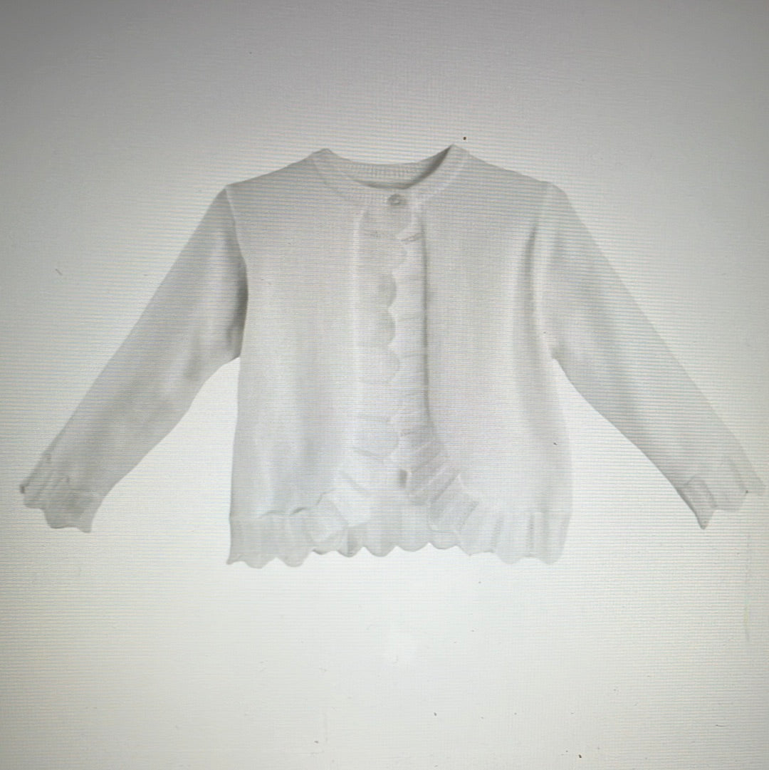 Petit Ami Pointelle  Edge Sweater