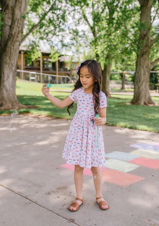 Ollie Jay Butterfly Rainbow Twirl Dress