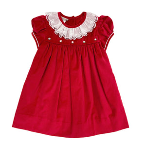 Marco & Lizzie Red Velvet Float Dress