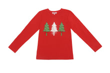 Haven Girl Christmas Tree L/S Tee-Red