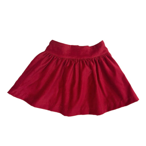 Anvy Red Velvet Skirt