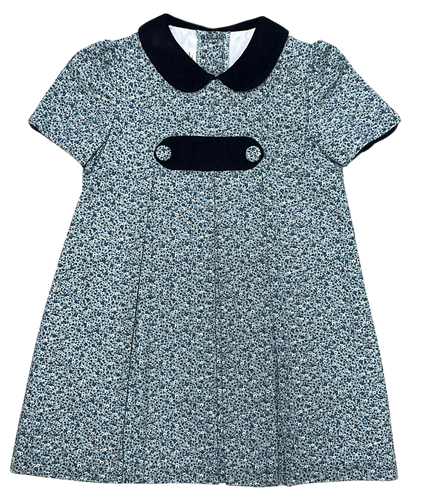 Marco & Lizzy London A Line Navy Floral Dress