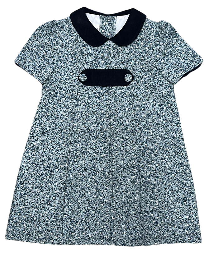 Marco & Lizzy London A Line Navy Floral Dress