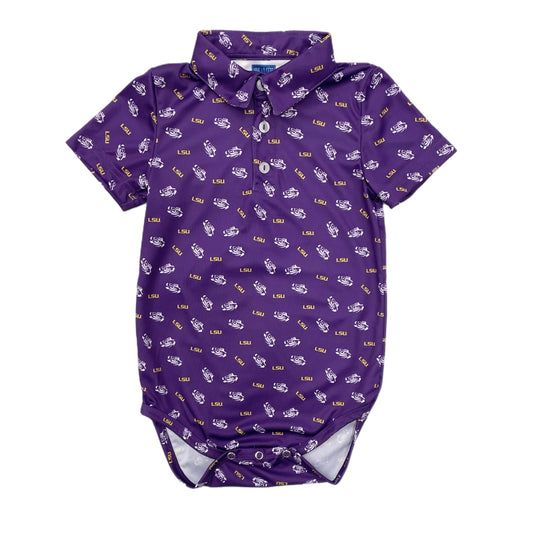 VLF Repeating Logo Performance Polo Bodysuit