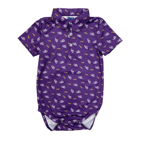VLF Repeating Logo Performance Polo Bodysuit