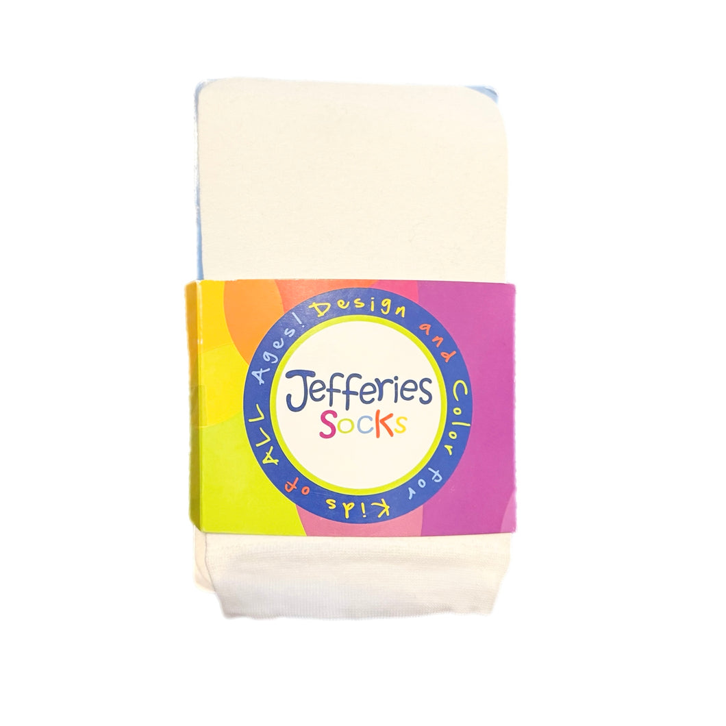 Jefferies White Pima Footless Tights